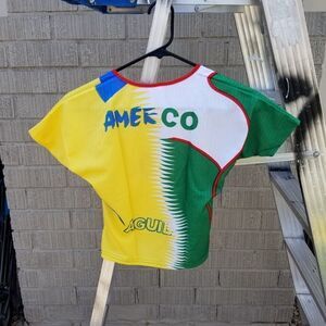 CLUB AMERICA AGUILAS KIDS JERSEY SIZE 2 MADE IN MEXICO. B17